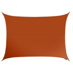 Kookaburra 6,0mx5,0m Rechthoek Terracotta Geweven Schaduwdoek (Waterdicht Zonnezeil)
