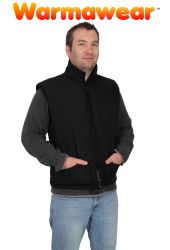 Verwarmd Vest met Kraag voor Hem - Warmawear