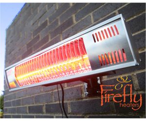 Firefly Terrasverwarmer, 1.5kW met Gouden Verwarmingsbuis en Afstandbediening