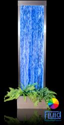 Bubbelwand met Plantenbak en Kleurveranderende Led-verlichting - H184cm