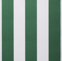 Green and white stripe polyester cover for 3m x 2.5m awning includes valance