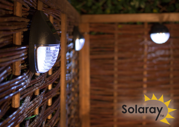 Solar Tuinlampen voor Hek of Muur - Set van 3 - van Solaray™ €