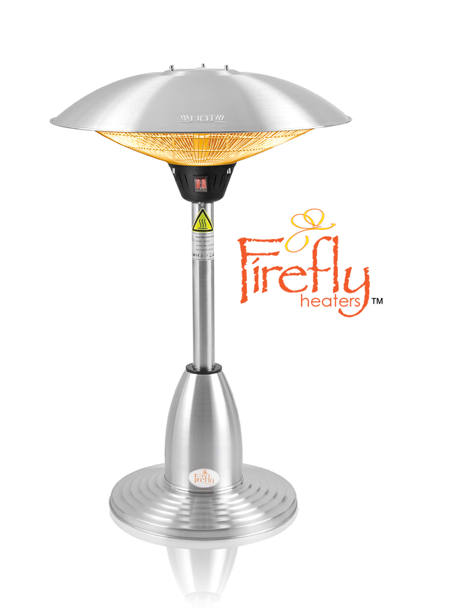 Fluisteren Gepolijst Elektronisch Firefly™ - 2,1kW Tafelmodel Terrasverwarmer met 3 Warmtestanden € 139,99