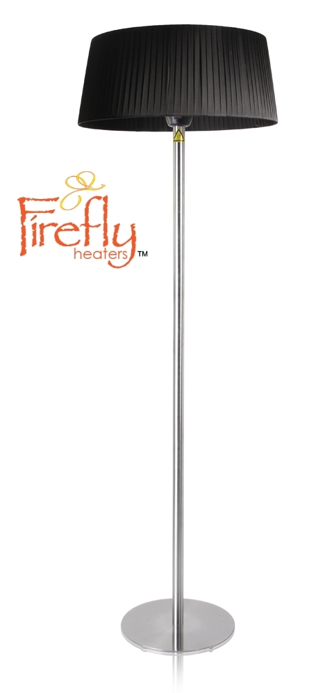Firefly™ Terrasverwarmer Zwarte Lampenkap en Rvs Lampvoet 2100W € 199,99