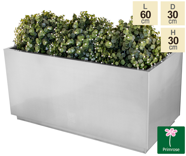 Gegalvaniseerde 'Kick-Bottom' Verhoogde (Trog) Plantenbak in Zilver - Primrose™ - € 59,99