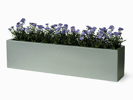 Verfijning Alfabet Gemiddeld Vensterbank Plantenbak van Glasvezel en Kunsthars - Aluminium € 125,99