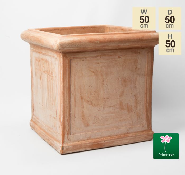 afschaffen Aggregaat handboeien Grote Terracotta Kubus Plantenbak - H50cmm € 84,99