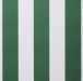 Lona de Repuesto Rayas Verdes y Blancas en Poliéster con Faldón para Toldo de 5m x 3m