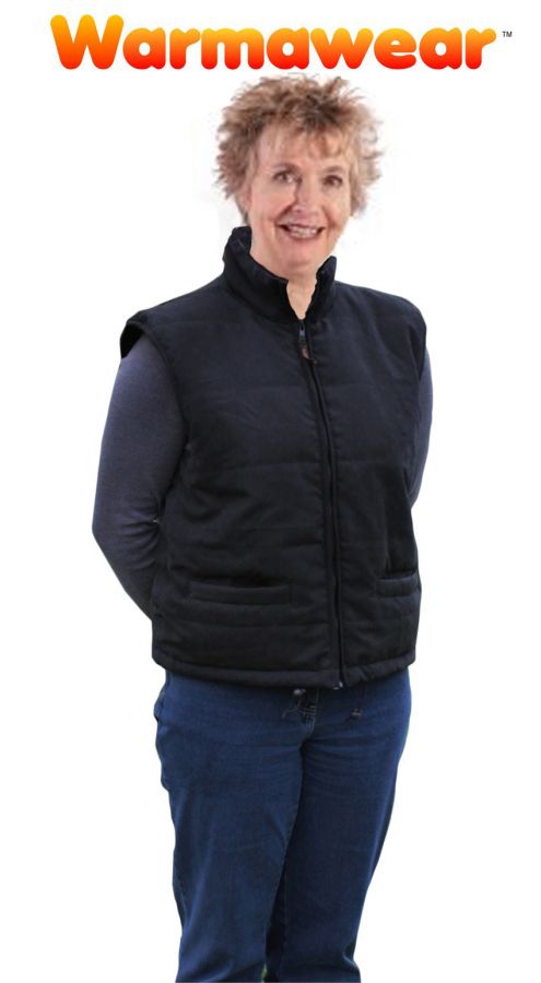 Verwarmd Vest met Kraag voor Haar - Warmawear™