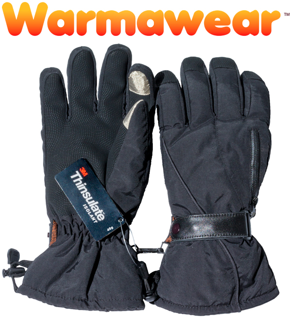Verwarmde Handschoenen met "Tecsense Vingertoppen" en Vakje voor Warmtepak - Warmawear™