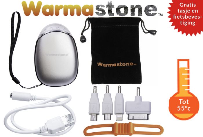 Oplaadbare Handverwarmer / Zaklamp / Fietslamp / Powerbank - Warmastone™