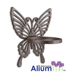 Alium™ - Gietijzeren Bloempothanger met Vlinder