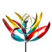 Paradijsvogel Tuin Windmolen met Solar Lamp uit Gecraqueleerd Glas van Primrose™ -  breedte 65cm