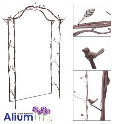 Alium™ - Antiek Ogende Metalen Stalen Rozenboog