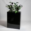Zwarte Glos Polystone Hoge Trog Plantenbak - 80cm