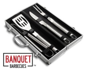 Banquet™ Aluminium koffer met BBQ gereedschap set