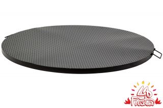 Stalen Tafel-Deksel voor Vuurschaal van 100cm in zwart - van La Fiesta