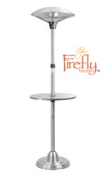 Firefly Vrijstaande 2,1kW Halogeen Infrarode Terrasverwarmer - met Tafelblad
