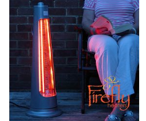 Firefly "Streamline" Halogeen Kwarts Verwarmer, Vrijstaand met 2 Instellingen voor Energiebeheer