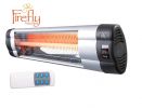 Firefly wandgemonteerde halogeen quartz verwarmer 1,8 KW met verstelbare thermostaat en afstandsbediening