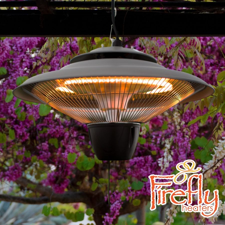 Hangende Infrarode Terrasverwarming van Firefly™ - 1,5kW / Grijs