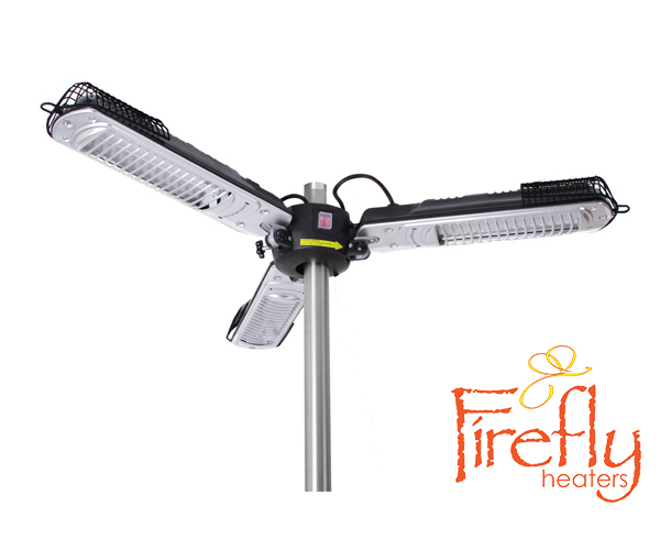 Firefly™Elektrische Parasol Patioverwarmer, 2kW met Standaard