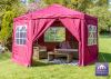 3.92m Budget Party Tent Purple Gazebo with Side Walls