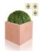 40cm Terracotta Fibrecotta Large Cube Planter