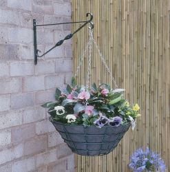Flat Bottomed Wire Hanging Basket - 30cm