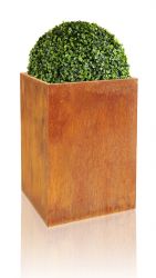 Cortenstaal Langwerpige Plantenbak - H60cm x D34cm x B34cm