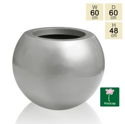 FibreG™ - Bolvormige Glasvezel Plantenbak met Gel Coating - H48cm x D60cm