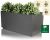 Zinken Gegalvaniseerde 'Kick-Bottom' Verhoogde Plantenbak in Zwart - van Primrose™ - L80cm