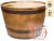 56cm Terracotta Fibrecotta Clevedon Barrel Planter by Terra Pot™