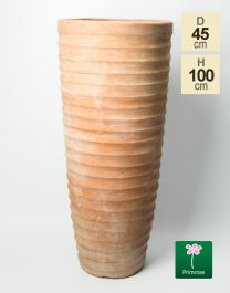 Terracotta Uitlopende Cilinder Plantenbak - H1m