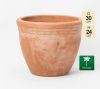 Terracotta Pot met Fleur De Lis - D30cm