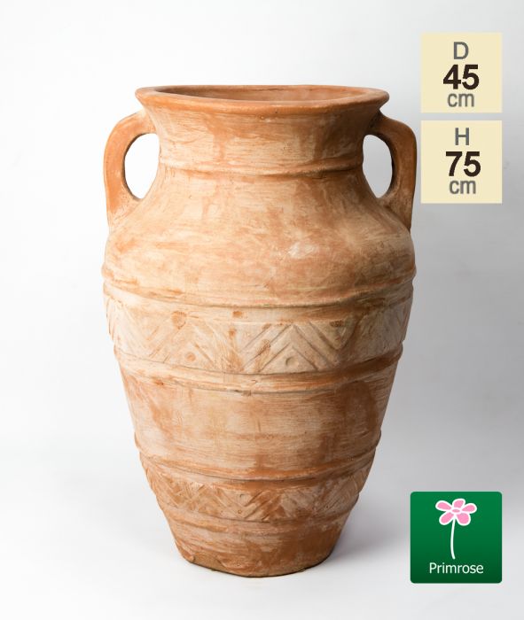 Terracotta Atheense Vaas Plantenbak - H75cm