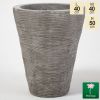 50cm, Stapelbare Schraap Textuur Betonnen Uitlopende Plantenbak - Klein