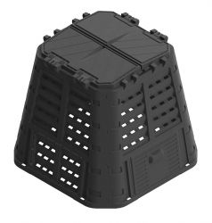 Zwarte Plastic Modulaire Composter - 420L