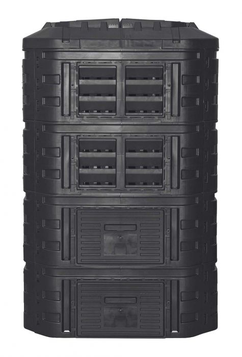 Zwarte Plastic Modulaire Composter, Klassiek - 1000L