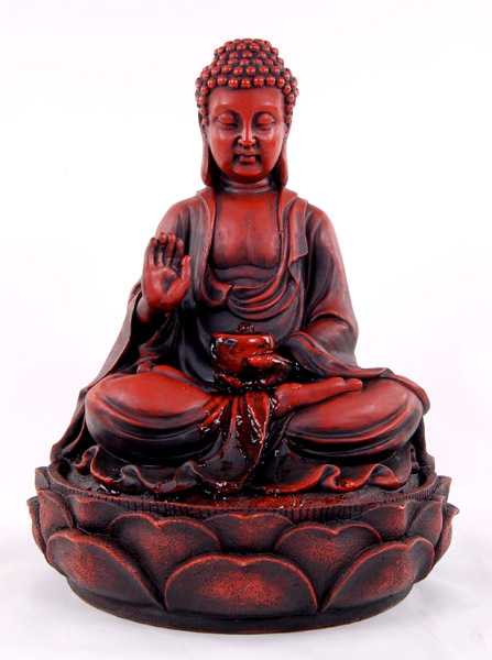 Shinto Boeddha Fontein - Rood