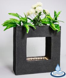 Milano Regen Waterornament met Plantenbak en Verlichting - 56cm, van Ambienté™