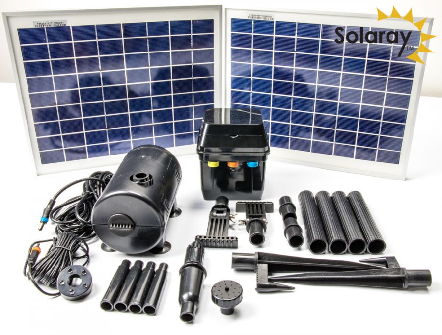 Pomp Kit op Zonne-energie met LED Verlichting van Solaray™ - 1200 l/u