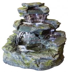 "Garda Falls" Waterornament met LED-verlichting