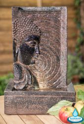 Boeddha Tafelmodel Watermuur met verlichting - 24cm