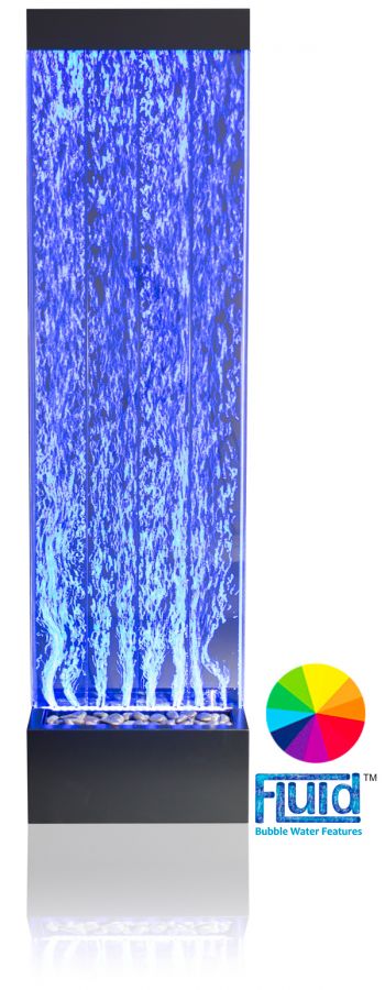 Bubbelwand met van Kleurveranderende Led-verlichting -  met Afstandsbediening, 183cm