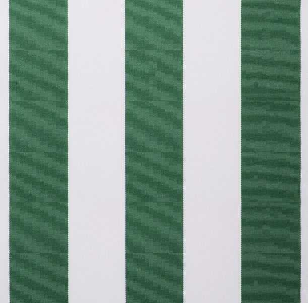 Groen en Wit Gestreept Polyester Doek en Volant voor Zonwering van 250m x 200 cm