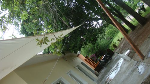 Kookaburra® 5,4m Vierkant Ivoor Geweven Schaduwdoek (Waterdicht Zonnezeil)