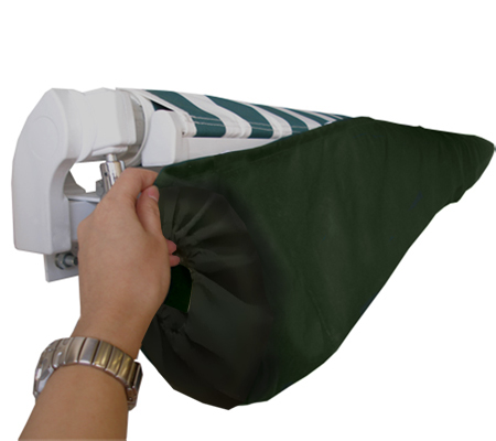 Zonwering-beschermhoes - Groen - 3,5m - Velcro