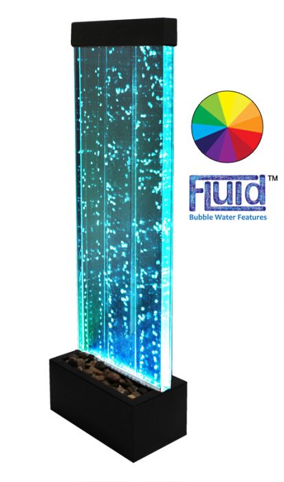 Bubbelwand met van Kleurveranderende Led-verlichting - H1.23m